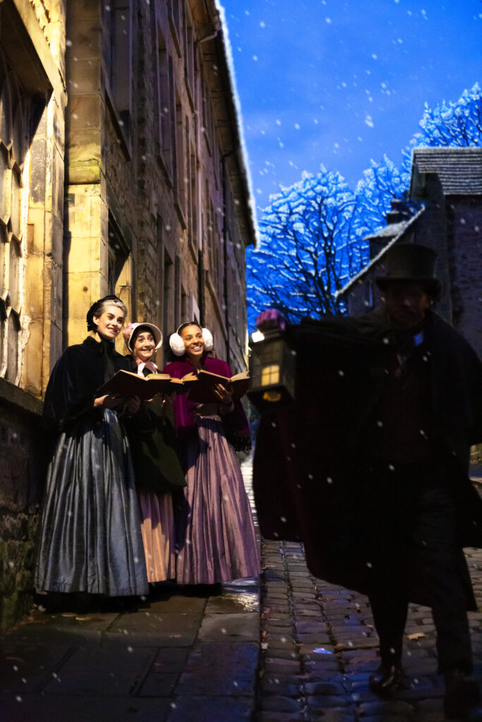Promo image by Gabi Dawkins from the Duke's 2023 production of A Christmas Carol.